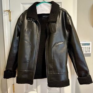 Faux leather jacket